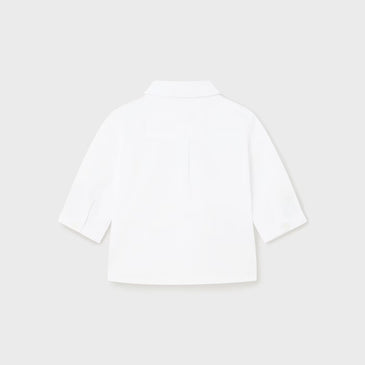 Camisa manga larga con pajarita niño