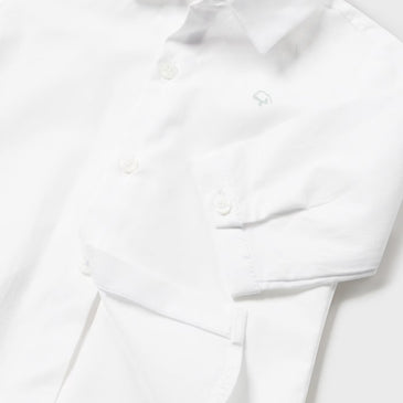 Camisa manga larga con pajarita niño