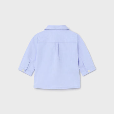 Camisa manga larga con pajarita niño