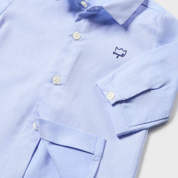 Camisa manga larga con pajarita niño