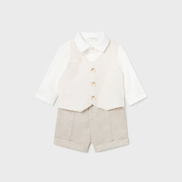 Conjunto pantalon corto chaleco niño