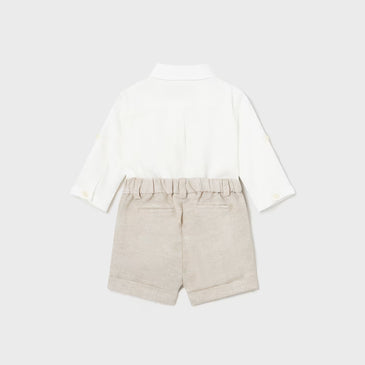 Conjunto pantalon corto chaleco niño