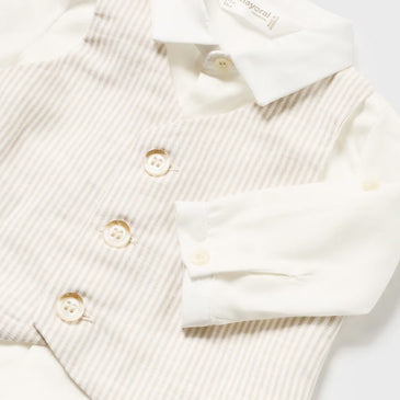 Conjunto pantalon corto chaleco niño