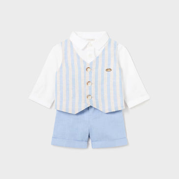Conjunto pantalon corto chaleco niño