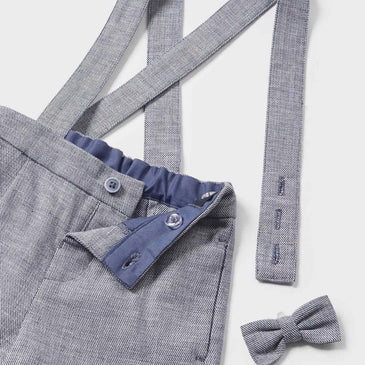 Conjunto bermuda de vestir 3 piezas niño