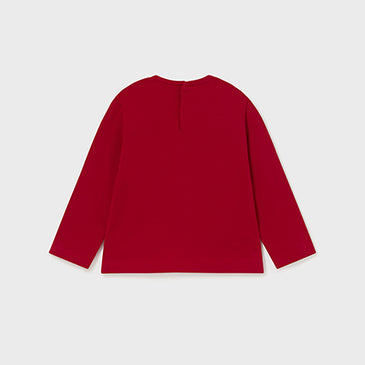 Camiseta manga larga corazon niña