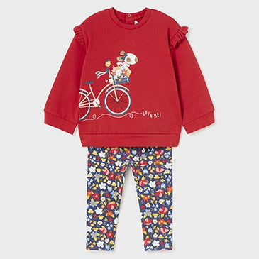 Conjunto de leggins sueter niña