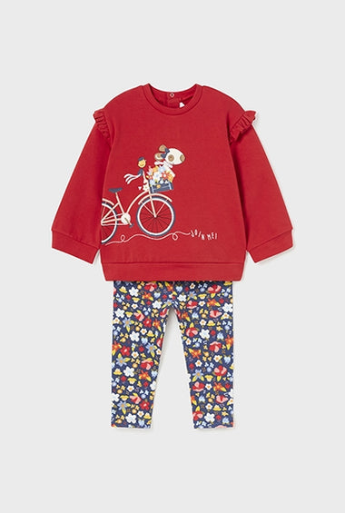 Conjunto de leggins sueter niña