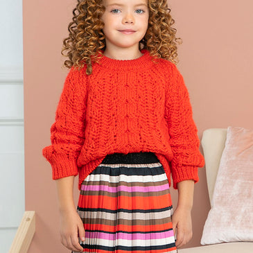 Falda plisada rayas niña