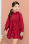 VESTIDO GASA PLUMETI ABEL& LULA FRAMBUESA PARA NIÑA