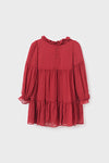 VESTIDO GASA PLUMETI ABEL& LULA FRAMBUESA PARA NIÑA