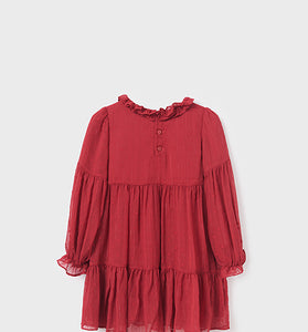 VESTIDO GASA PLUMETI ABEL& LULA FRAMBUESA PARA NIÑA