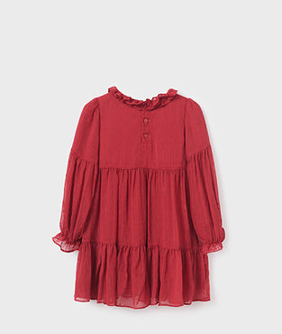 VESTIDO GASA PLUMETI ABEL& LULA FRAMBUESA PARA NIÑA