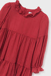 VESTIDO GASA PLUMETI ABEL& LULA FRAMBUESA PARA NIÑA