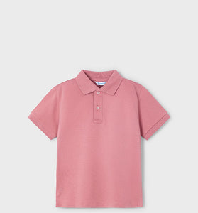 Playera Polo Mayoral Manga Corta Básica Color Guayaba