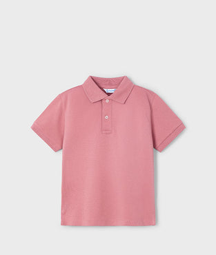 Playera Polo Mayoral Manga Corta Básica Color Guayaba