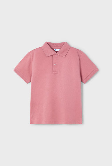 Playera Polo Mayoral Manga Corta Básica Color Guayaba