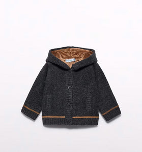 Cardigán tricot forrado niño