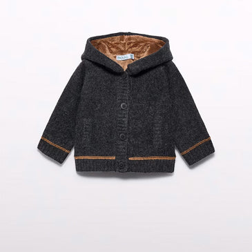 Cardigán tricot forrado niño