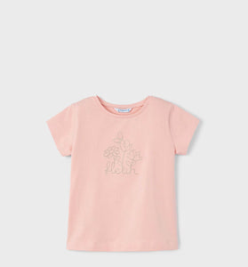 Camiseta flores niña