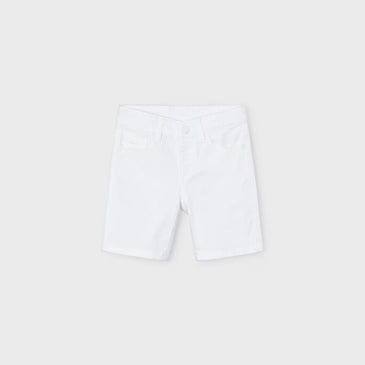 Bermuda sarga 5b basica blanca