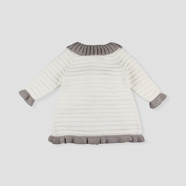 Abrigo de cuello volante