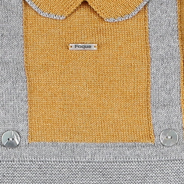 Pelele bicolor con efecto peto bebe