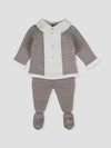 Conjunto bicolor con pieza central bebe