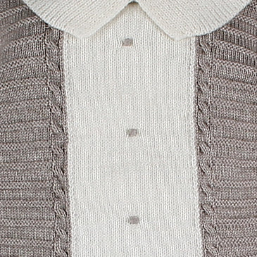 Conjunto bicolor con pieza central bebe