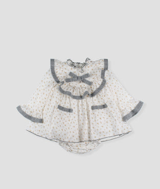 Jesusito con estampado vivos y lazo bebe