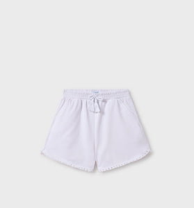 Short de felpa básico Color Blanco