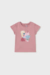 Camiseta manga corta Mayora con bordado, Color Rosado