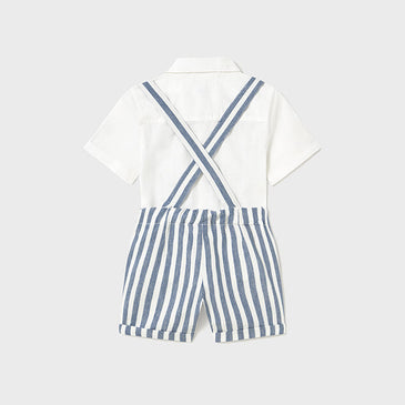 Conjunto Bermuda de vestir de 3 piezas Mayoral Color Rayas