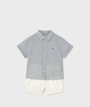 Conjunto Bermuda de vestir Mayoral Color Regata