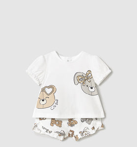 Conjunto Short Mayoral color Galleta