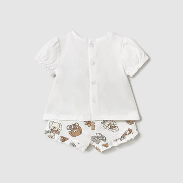 Conjunto Short Mayoral color Galleta