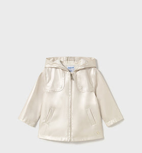 Chubasquero para niña Mayoral Color Nacarado