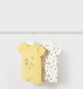 Set de 2 peleles cortos Mayoral Para bebé Color Sunny