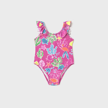 Bañador estampado Mayoral color Fucsia