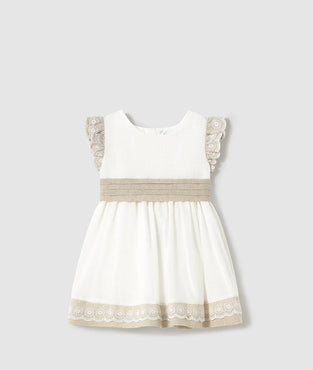 Vestido Combinado lino Mayoral Color Crd-Lino
