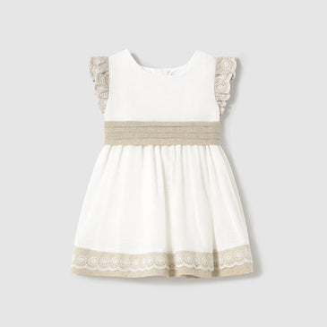 Vestido Combinado lino Mayoral Color Crd-Lino