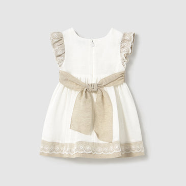 Vestido Combinado lino Mayoral Color Crd-Lino