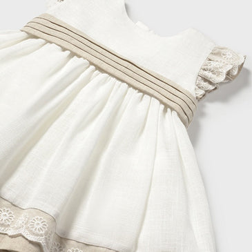 Vestido Combinado lino Mayoral Color Crd-Lino