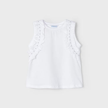 Camiseta tirantes tachuelas niña