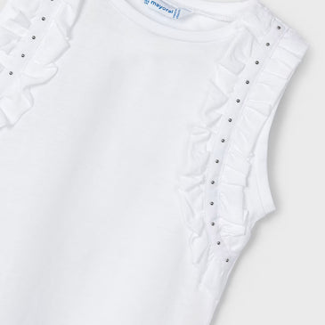 Camiseta tirantes tachuelas niña