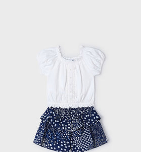 Conj. short volantes