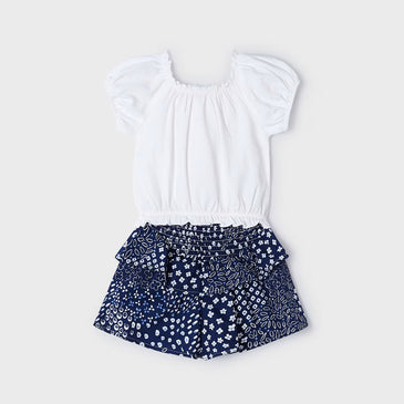 Conj. short volantes