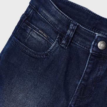 Bermuda soft denim oscuro 5b niño