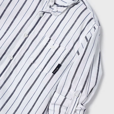 Conjunto bermuda camisa manga larga niño