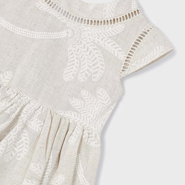 Vestido palmeras puff